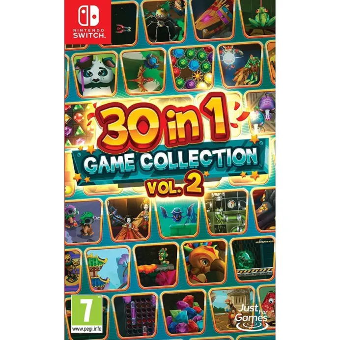 3700664530574 30-in-1 Game Collection: Volume 2 (Code In A Box) Nintendo Switch Nuovo Gioco in Italiano
