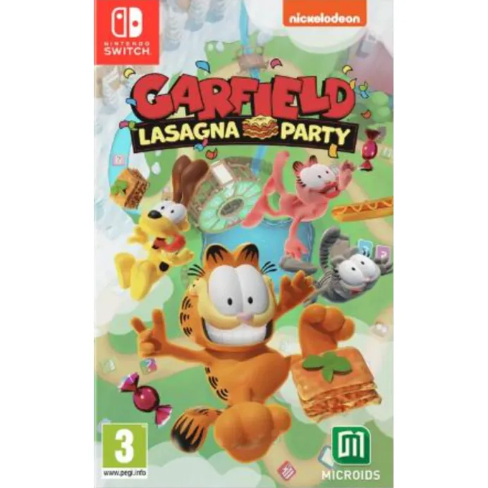 3701529503337 Garfield: Lasagna Party Nintendo Switch Nuovo Gioco in Italiano